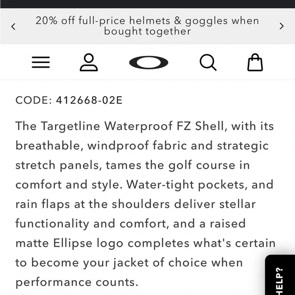 Oakley TARGETLINE WATERPROOF FZ SHELL BREATHABLE WINDPROOF Men's Jacket Sz XXL - Picture 2 of 11